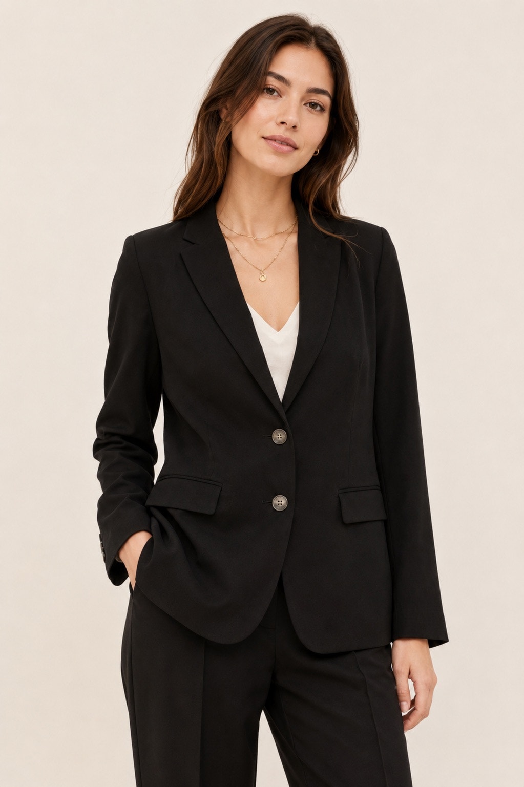 J.Crew Parke Blazer Black Cupro Blend Drapey Two Button Jacket Size 8